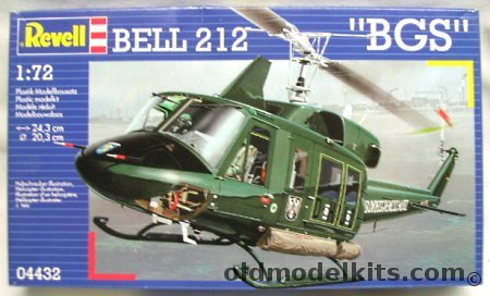 Revell 1/72 Bell 212 BGS Fliegerstaffle Nord, 04432 plastic model kit